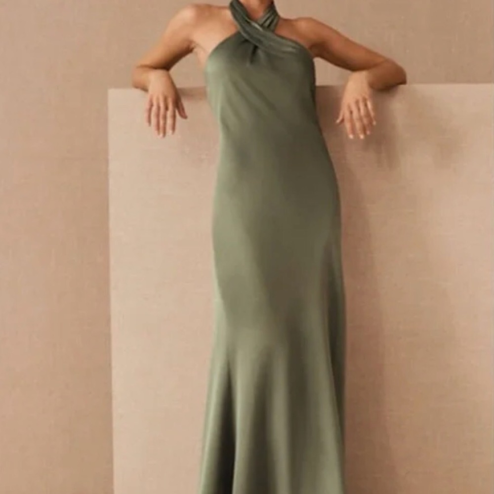 BHDLN ruby satin charmeuse dress